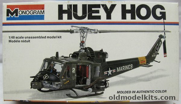 Monogram 1/48 Huey Hog - Bell UH-1C Marines, 5201 plastic model kit